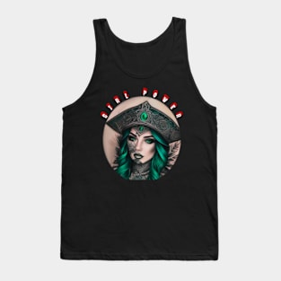 Girl power pirate with emerald eyes Tank Top